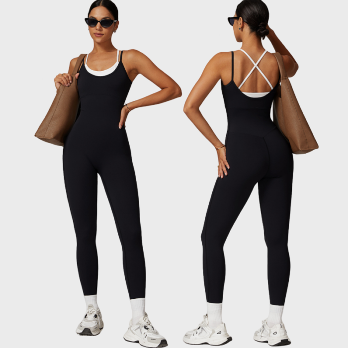 Color Block Push Up Jumpsuits Rompers H013