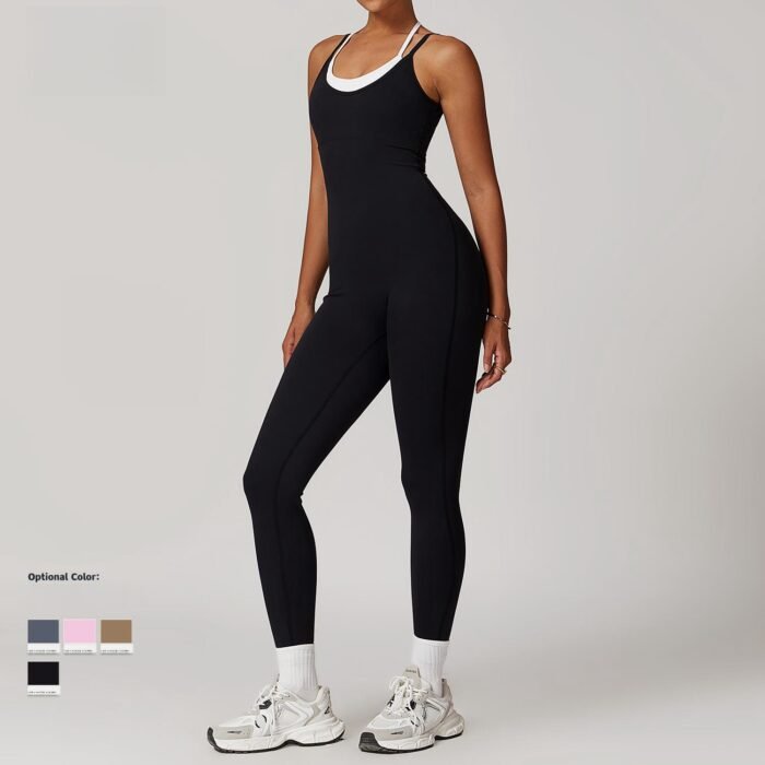 Color Block Push Up Jumpsuits Rompers H013 - Image 2