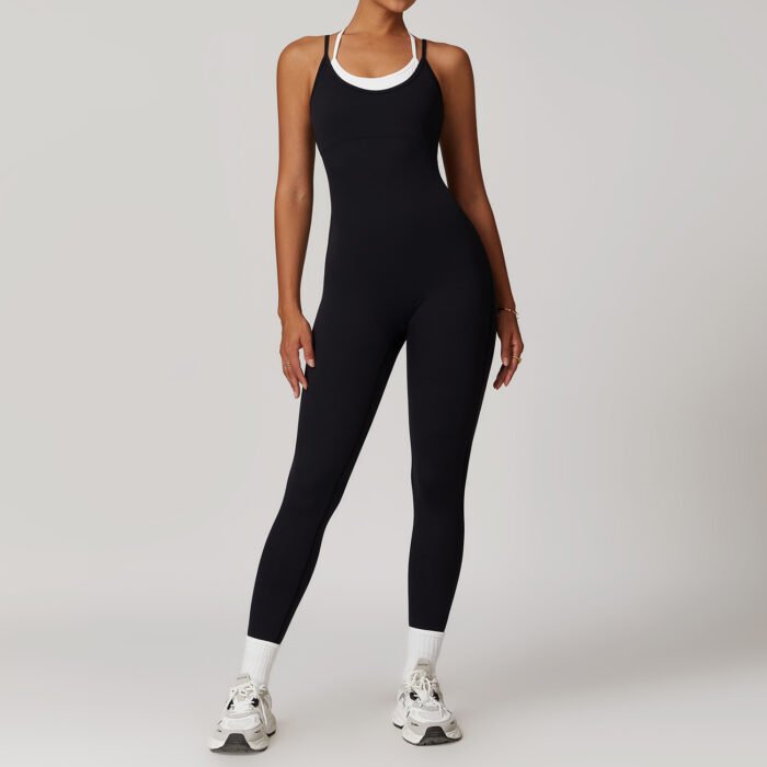 Color Block Push Up Jumpsuits Rompers H013 - Image 4