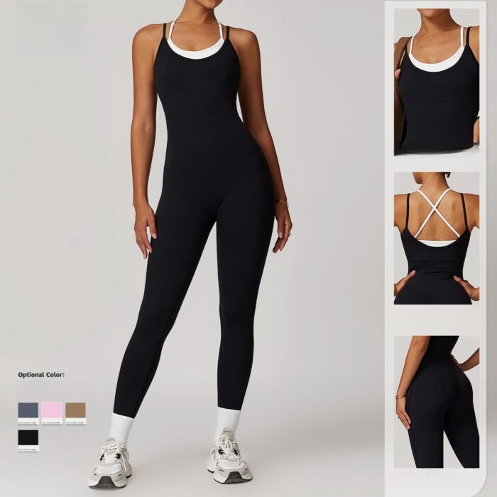 Color Block Push Up Jumpsuits Rompers H013 - Image 3