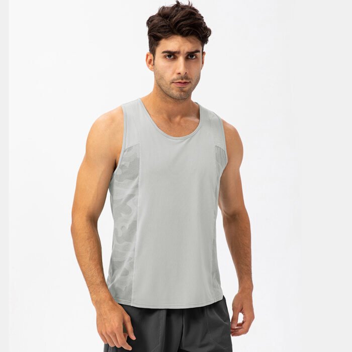 Round Collar Mesh Tanks Y014 - Image 5