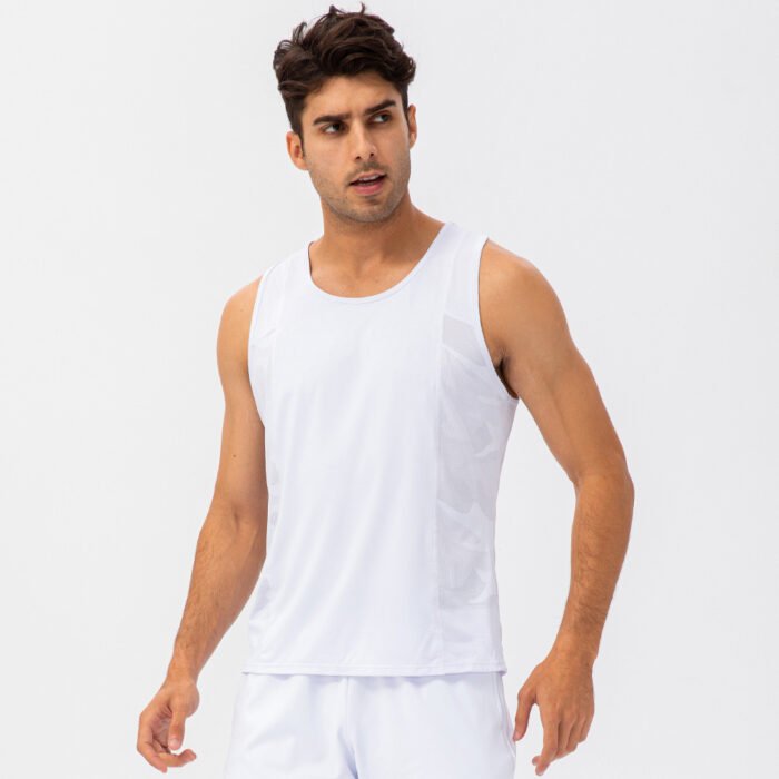 Round Collar Mesh Tanks Y014 - Image 7