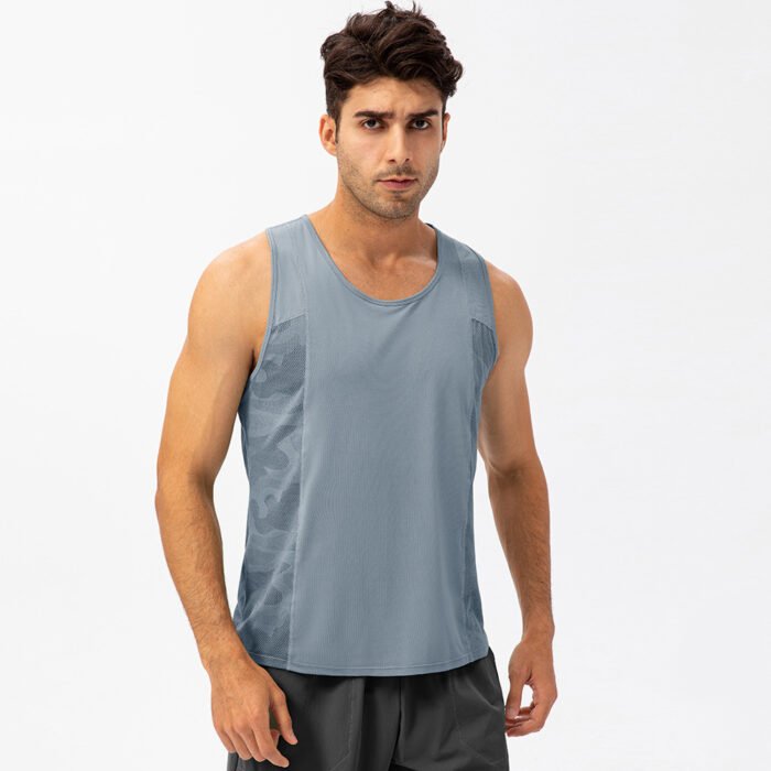 Round Collar Mesh Tanks Y014 - Image 8
