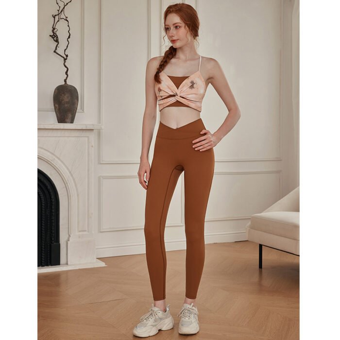 Wholesales Printing Sports Bra and  Gym  Leggings Sets H028 - Image 7