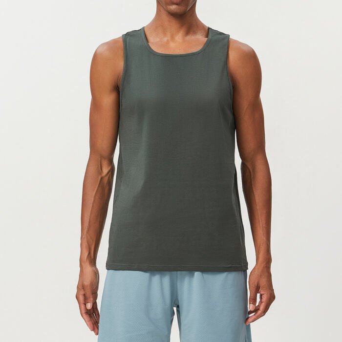 Men's Round Collar  Cotton Tanks Y015