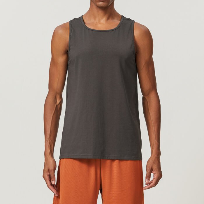 Men's Round Collar  Cotton Tanks Y015 - Image 8