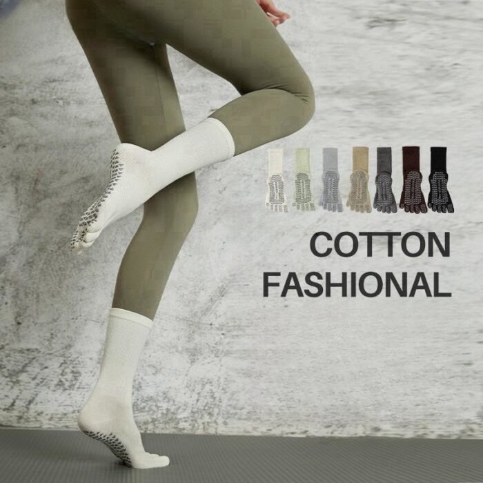Five finger non slip gym socks T007