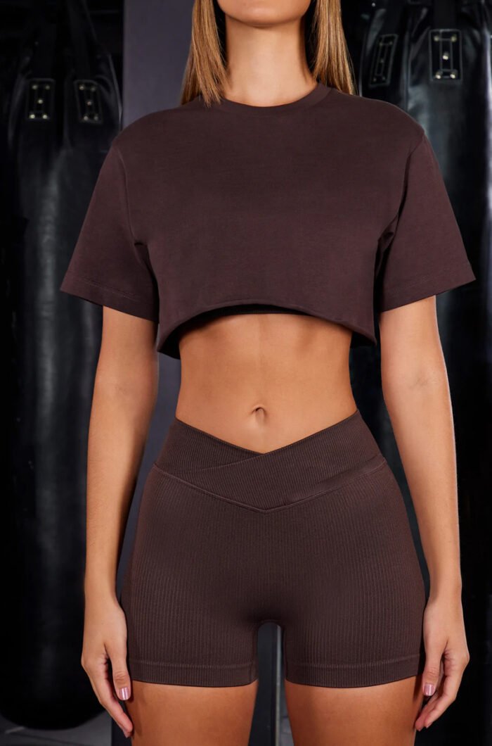 Short Sleeve Cotton Sweatshirts Outdoor Tops H024 - Image 6
